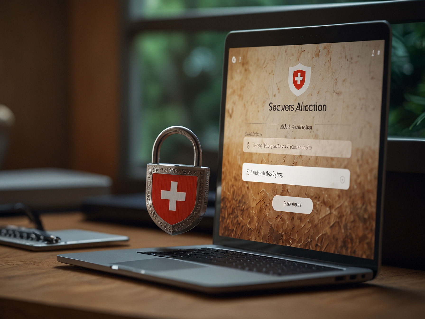 Sicherer Login Bildschirm