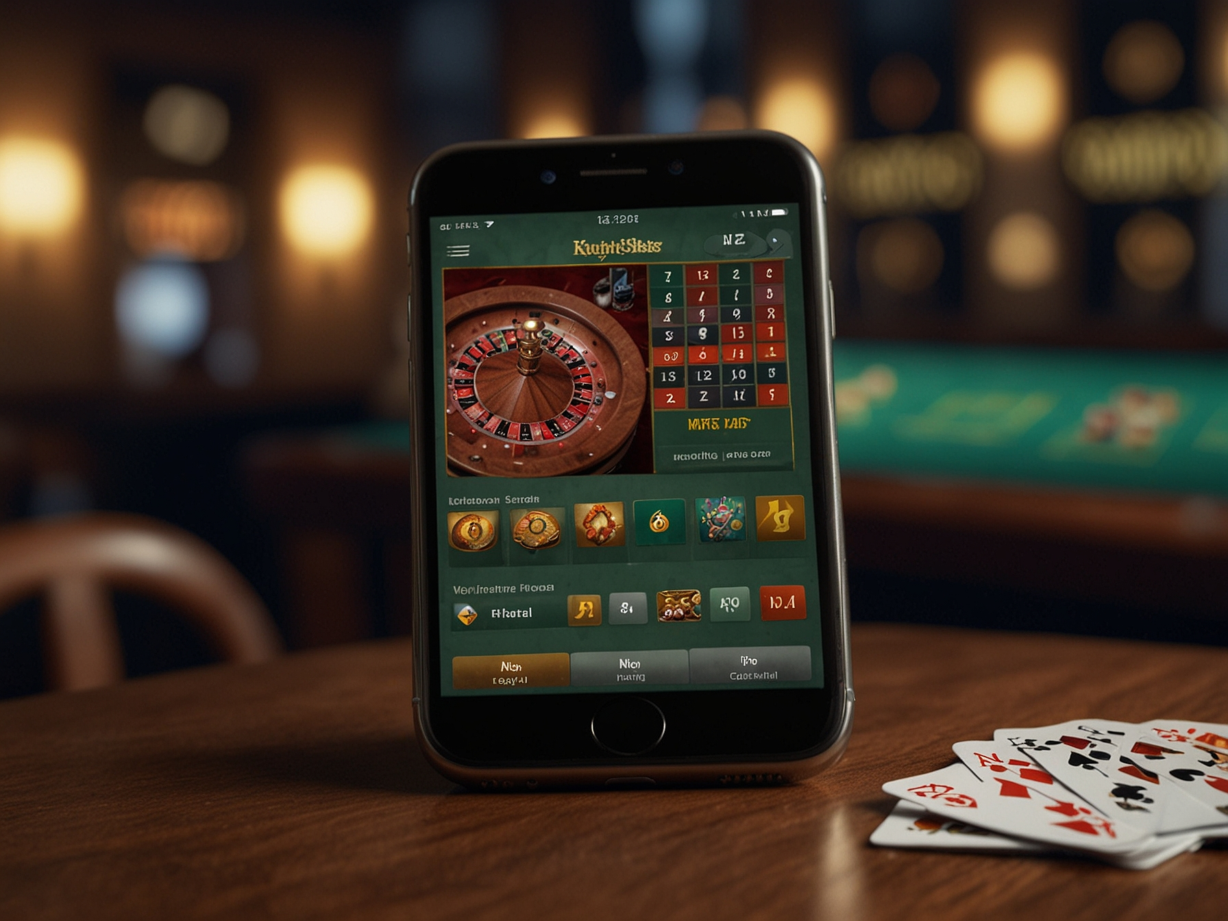 Mobile App Knightslots Anzeige