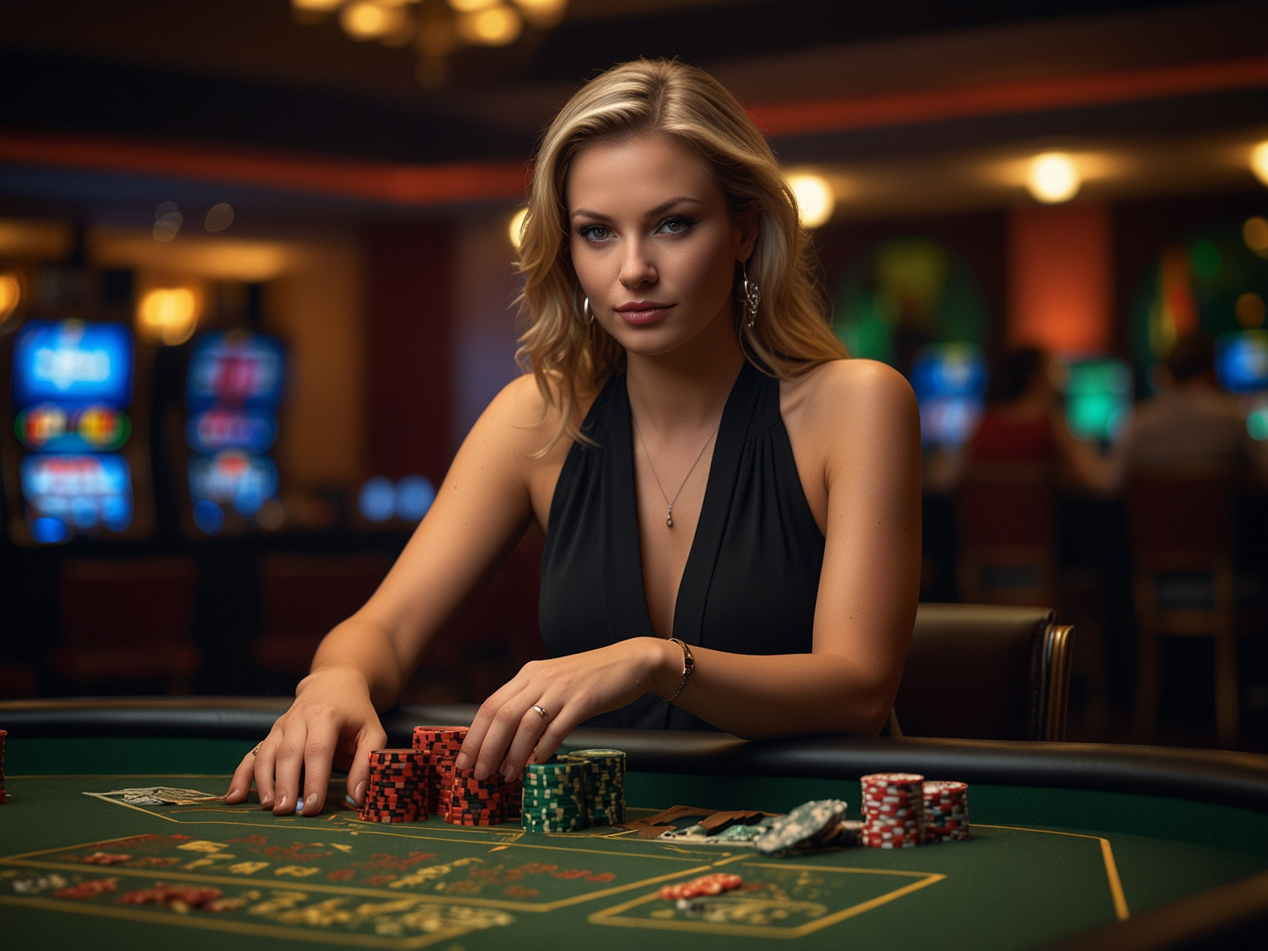 Live Casino Tisch mit Dealer